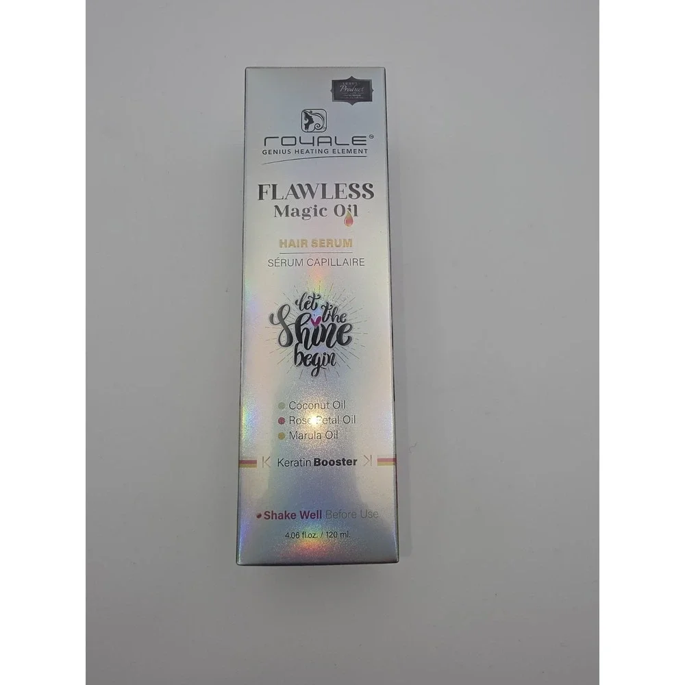 Royale Flawless Magic Oil Hair Serum Keratin Booster Coconut Rose 4.06 fl oz